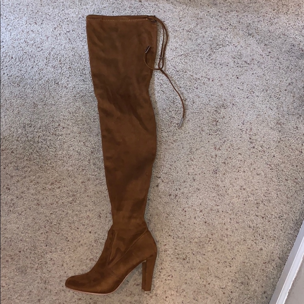 Camel Knee High Boots